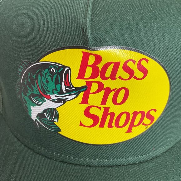 Bass Pro Shops Green Trucker Hat One Size Mesh Back Adjustable Snapback Outdoor - Picture 4 of 6